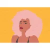 Papier peint panoramique XL BILLIE 400 x 270 cm ocre et rose - 4MURS