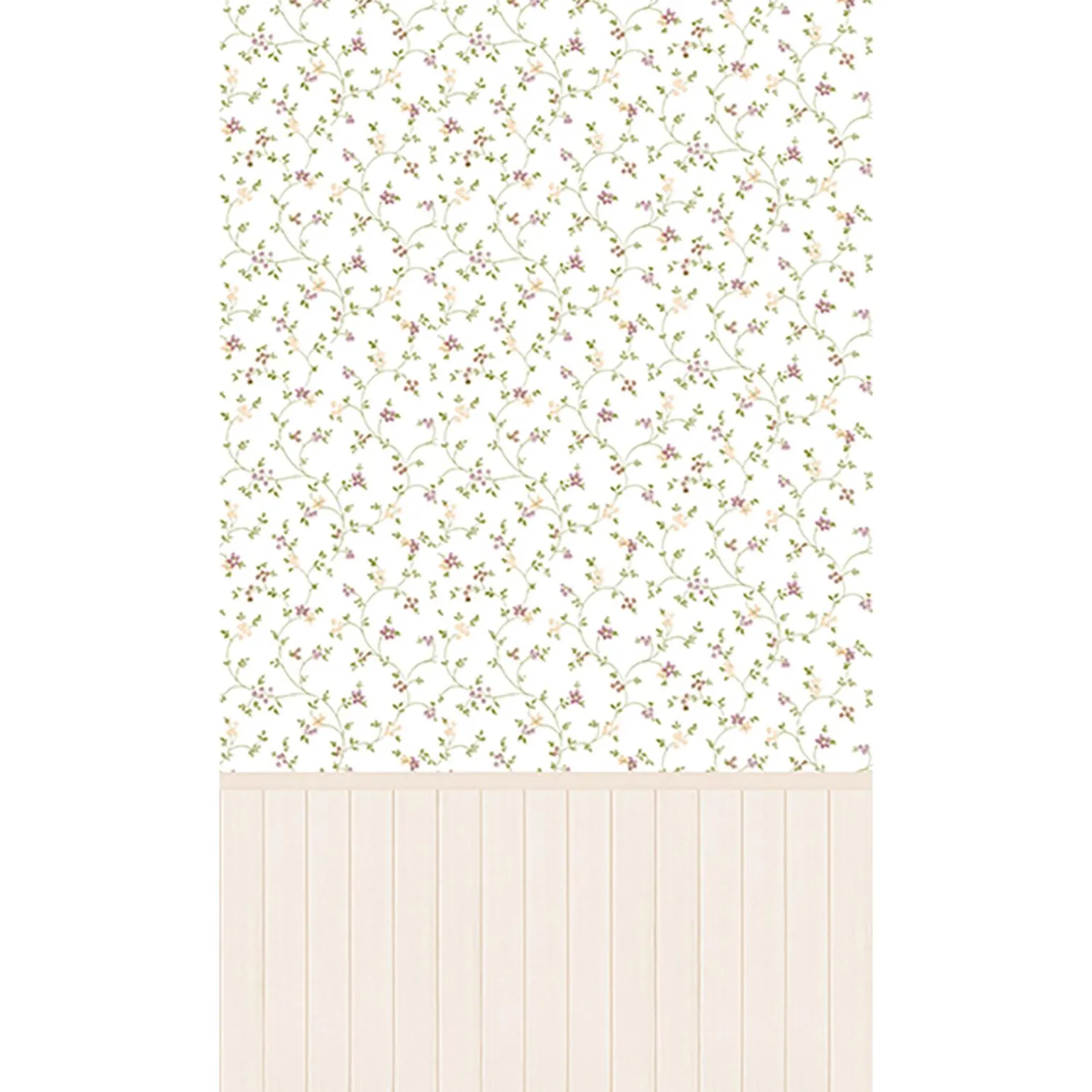 Papier peint panoramique L BETTINA PANEL 159 x 280 cm framboise et écru