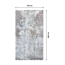 Papier peint panoramique L STRESSED BRICK 159 x 280 cm - 4MURS