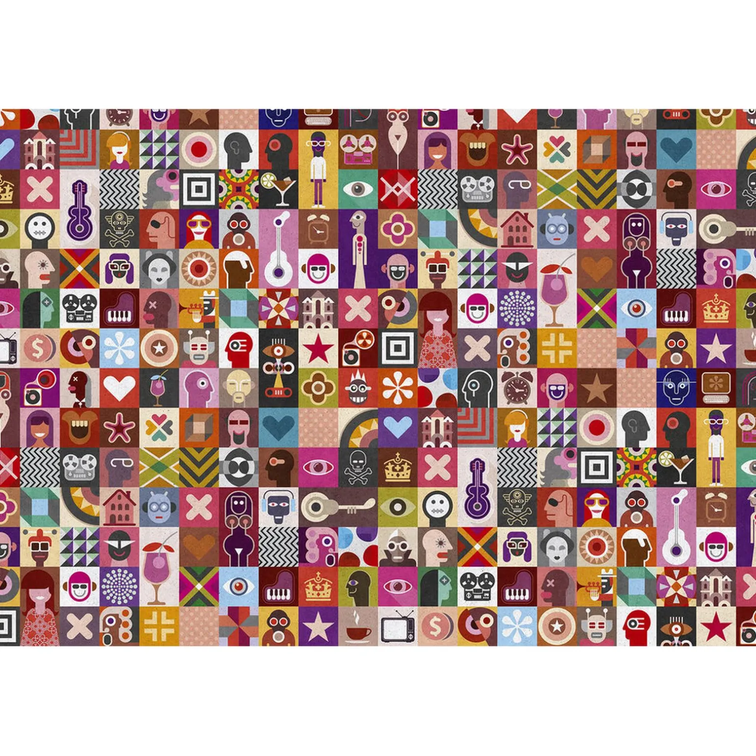 Papier peint panoramique XL PELMEL 400 x 270 cm multicolore - 4MURS