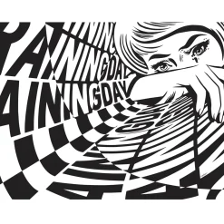 Papier peint panoramique XL RAINING DAY X NAIRONE 360 x 270 cm noir