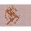 Papier peint panoramique XL JASPE 400 x 270 cm orange - 4MURS
