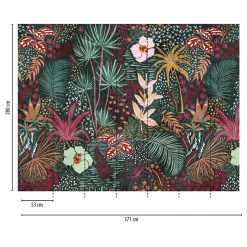 Papier peint panoramique XL JAKATA 371 x 280 cm - 4MURS