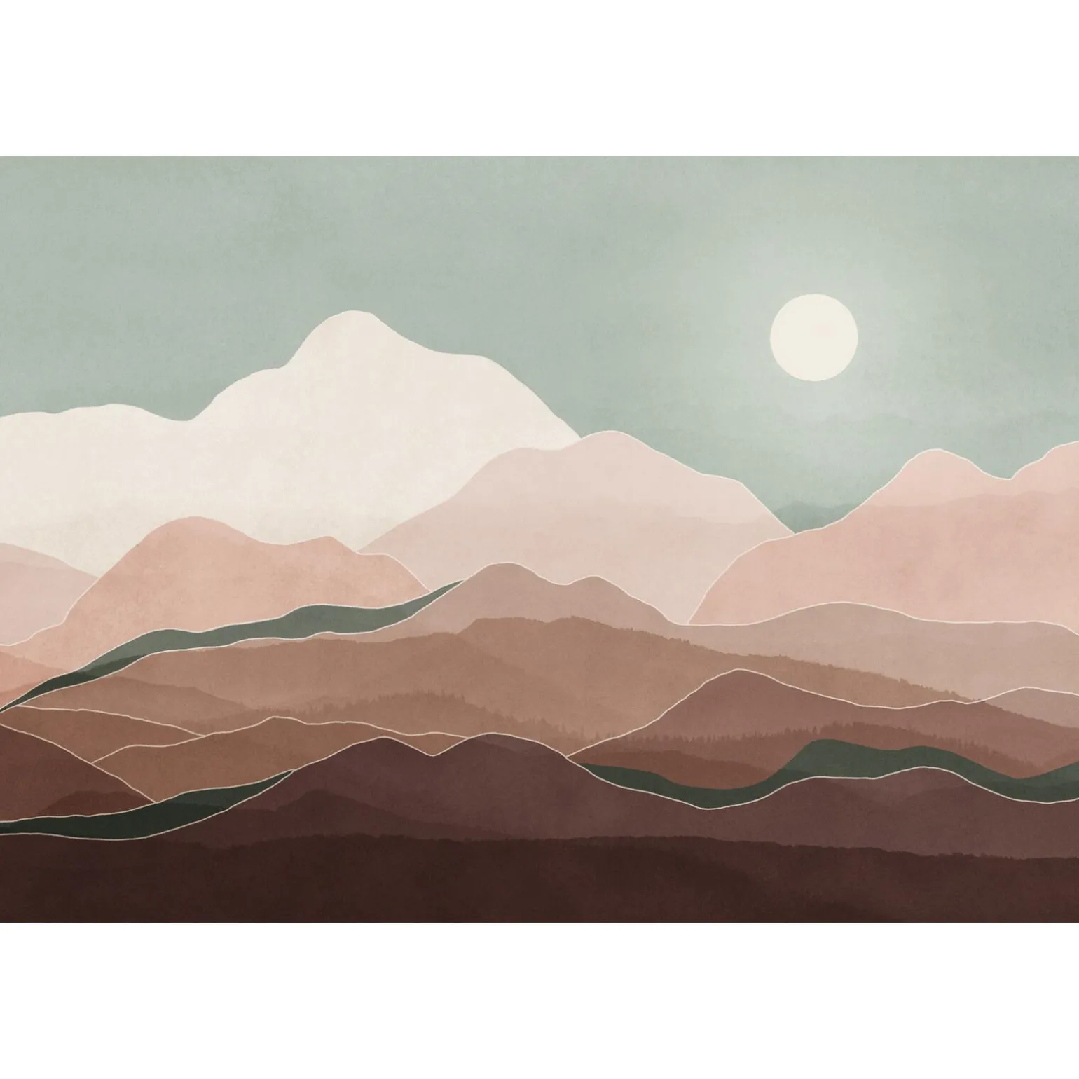 Papier peint panoramique XL TOUBKAL SUNSET 400 x 270 cm - 4MURS