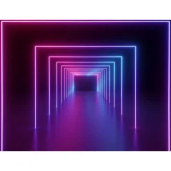 Papier peint panoramique XL NEON LIGHTS 350 x 255 cm - 4MURS