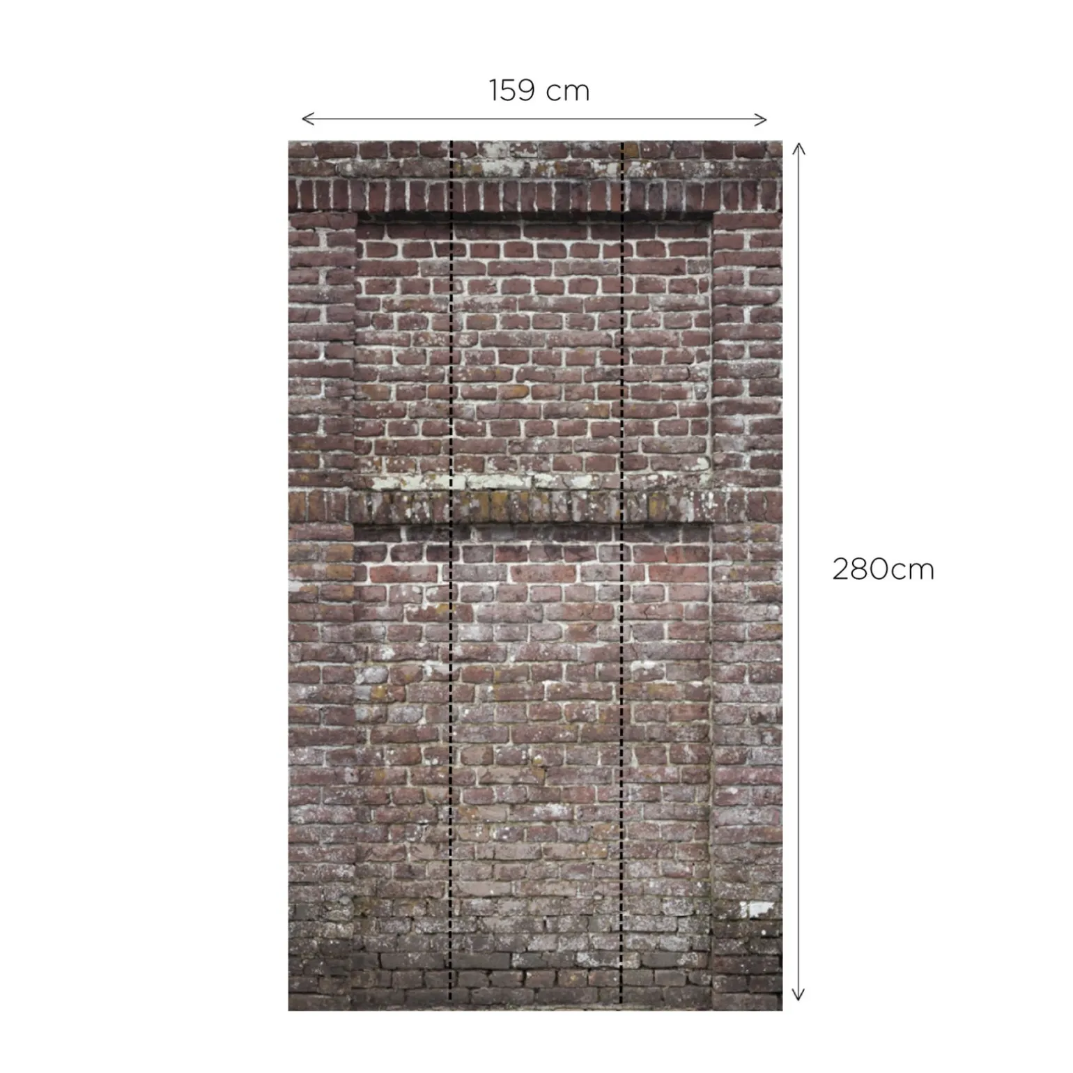 Papier peint panoramique L CASTLE WALL 159 x 280 cm - 4MURS