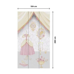 Papier peint panoramique L PRINCESSE ROSALY 159 x 280 cm - 4MURS