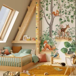 Papier peint panoramique L LITTLE FOREST 159 x 270 cm - 4MURS