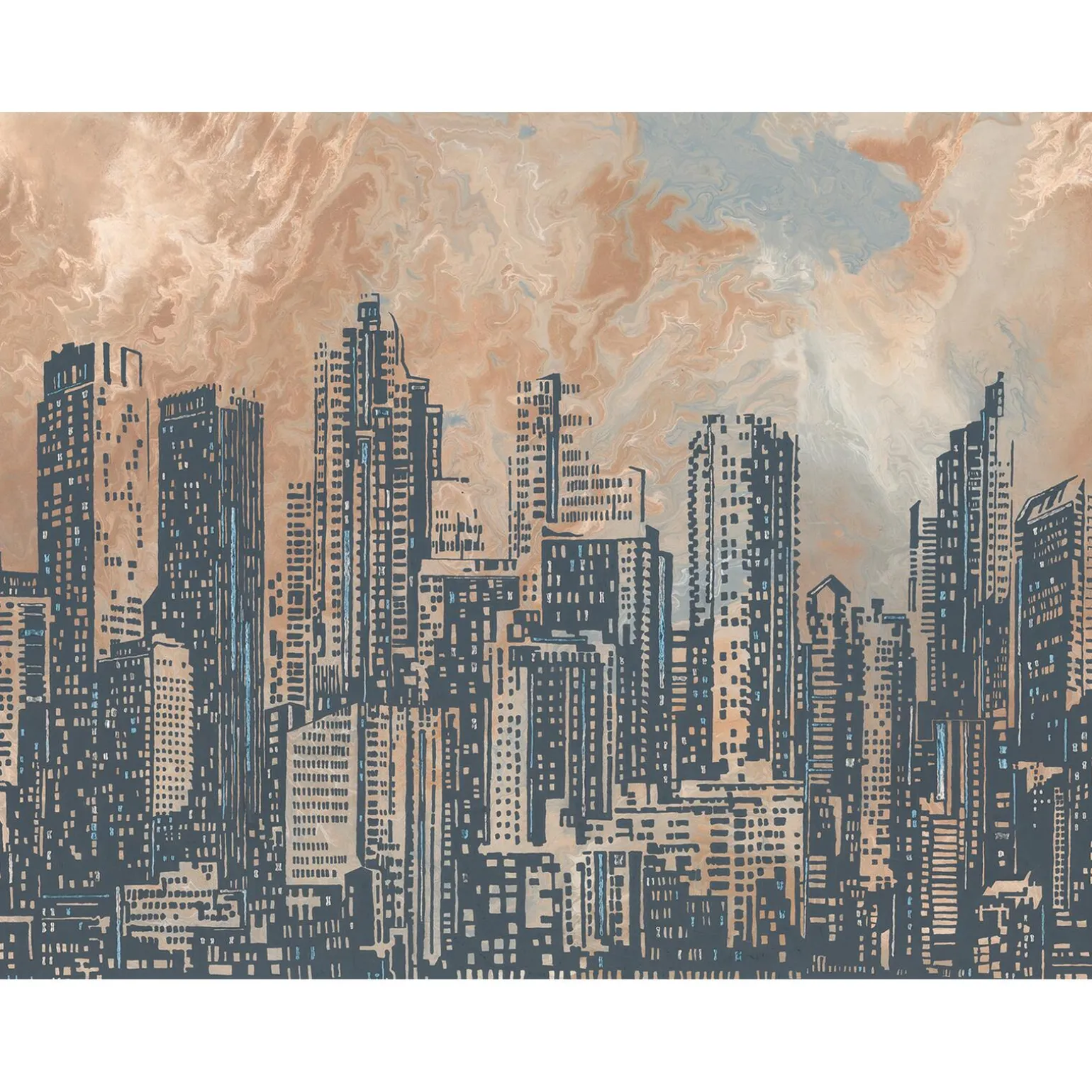 Papier peint panoramique XL SANDSTORM 371 x 280 cm - 4MURS