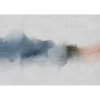 Papier peint panoramique XL INKY 400 x 270 cm bleu ciel et rouge orangé