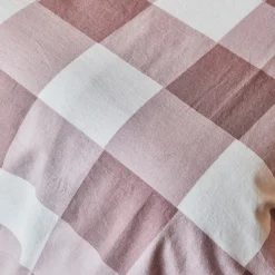 Parure de lit en coton lavé EMMA coloris mauve 140 x 200 cm - 4MURS