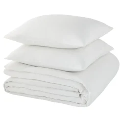 Parure de lit en gaze de coton ANOKIAS blanc 240 x 260 cm - 4MURS