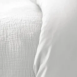 Parure de lit en gaze de coton ANOKIAS blanc 240 x 260 cm - 4MURS