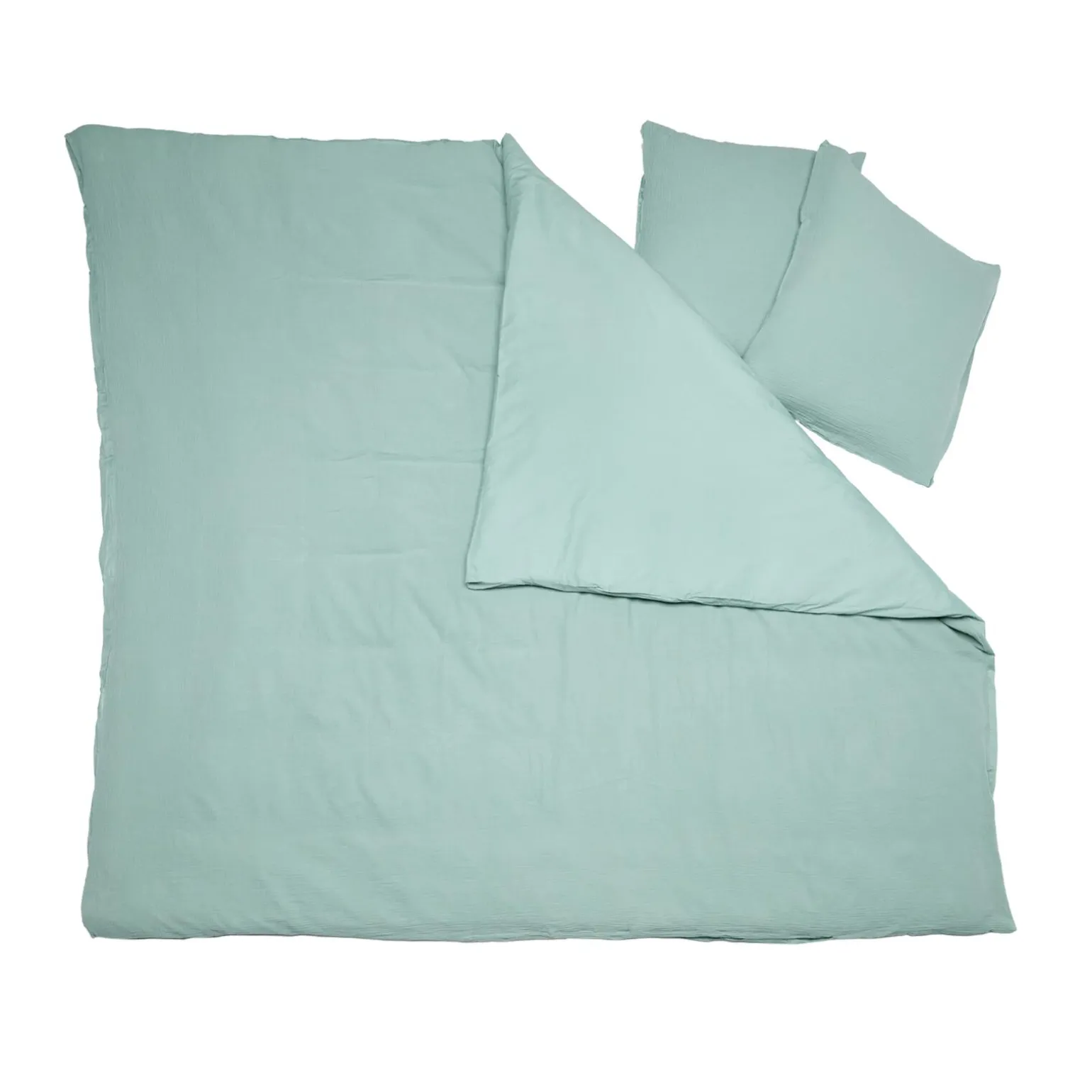 Parure de lit en gaze de coton ANOKIAS amande 240 x 220 cm - 4MURS