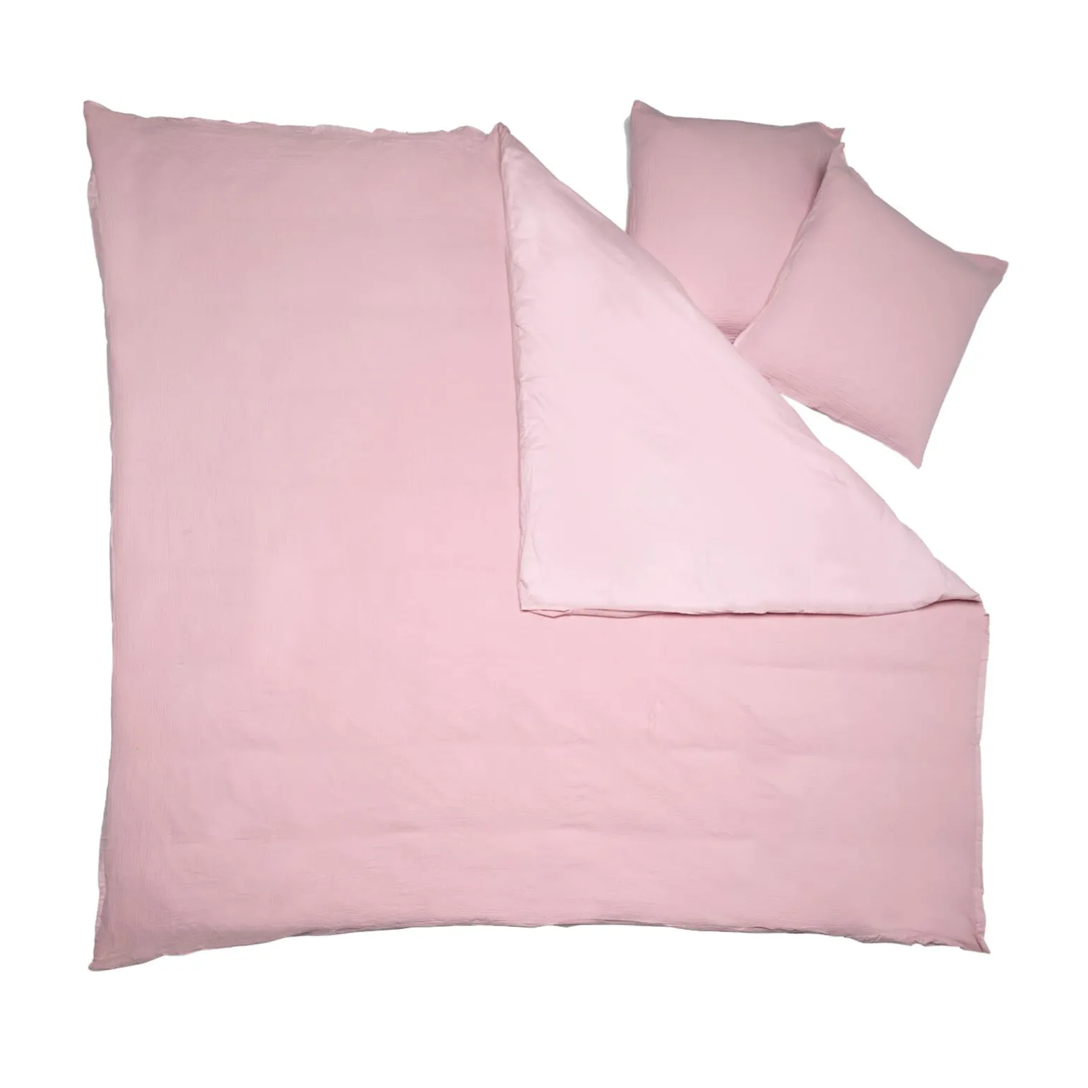 Parure de lit en gaze de coton ANOKIAS rose 140 x 200 cm - 4MURS