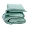Parure de lit en gaze de coton ANOKIAS amande 140 x 200 cm - 4MURS