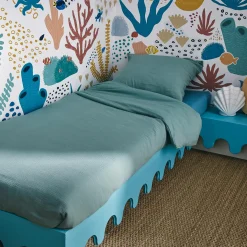 Parure de lit en gaze de coton ANOKIAS amande 140 x 200 cm - 4MURS