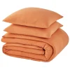 Parure de lit en gaze de coton ANOKIAS caramel 240 x 220 cm - 4MURS
