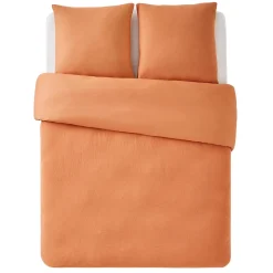 Parure de lit en gaze de coton ANOKIAS caramel 240 x 220 cm - 4MURS