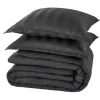 Parure de lit en satin de coton BONE anthracite 240 x 220 cm - 4MURS