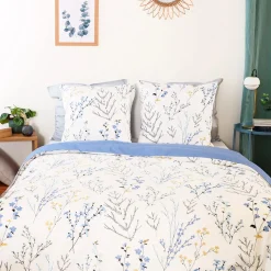 Parure de lit en satin de coton FANILLE multicolore 240 x 220 cm