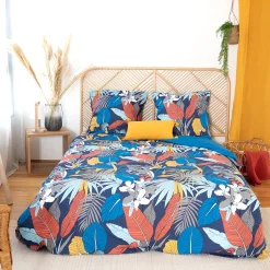 Parure de lit en satin de coton PARADE multicolore 260 x 240 cm