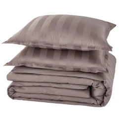 Parure de lit en satin de coton BONE gris cendré 260 x 240 cm - 4MURS