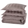 Parure de lit en satin de coton BONE gris cendré 240 x 220 cm - 4MURS