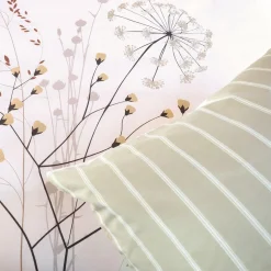 Parure de lit en toile de coton SOLIFLORE blanc 240 x 220 cm - 4MURS
