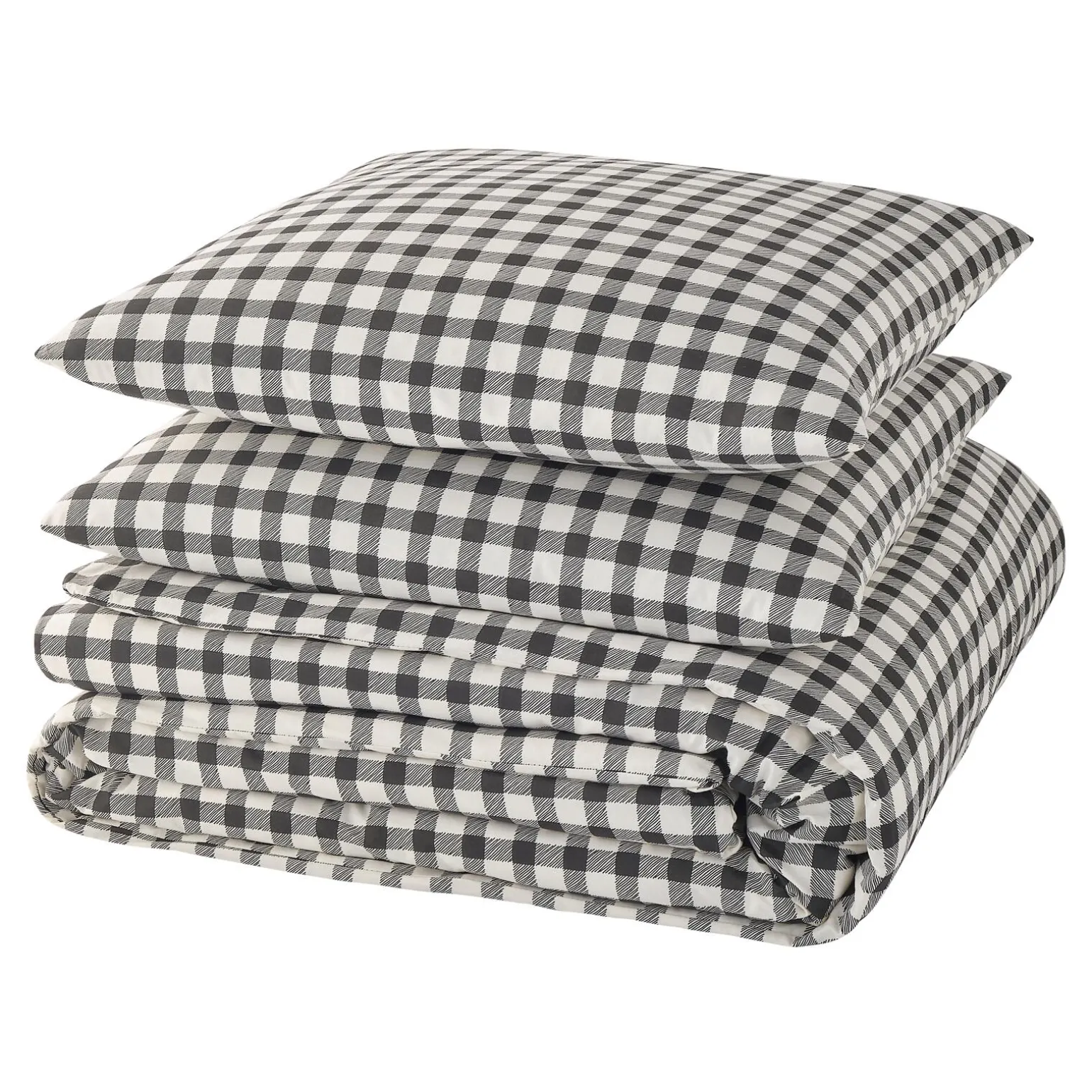 Parure de lit en toile de coton SOL beige/anthracite 240 x 220 cm