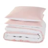 Parure de lit en toile de coton POUPIE blanc 260 x 240 cm - 4MURS