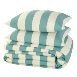 Parure de lit en toile de coton DEE vert jaune 260 x 240 cm - 4MURS