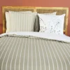 Parure de lit en toile de coton SOLIFLORE blanc 260 x 240 cm - 4MURS