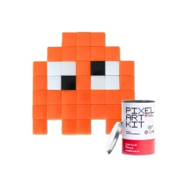 PIXEL CORNER Kit création PIXEL ART GLOOMIE(S) orange - 4MURS