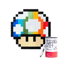 PIXEL CORNER Kit création PIXEL ART RAINBOW SHROOM - 4MURS