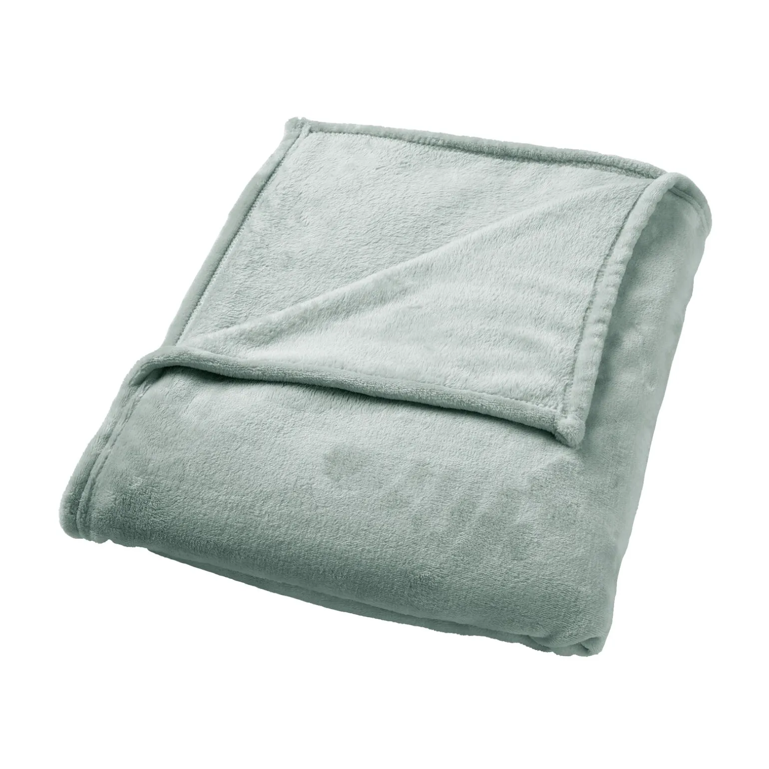 Plaid polaire TILLIE coloris vert jade - 4MURS