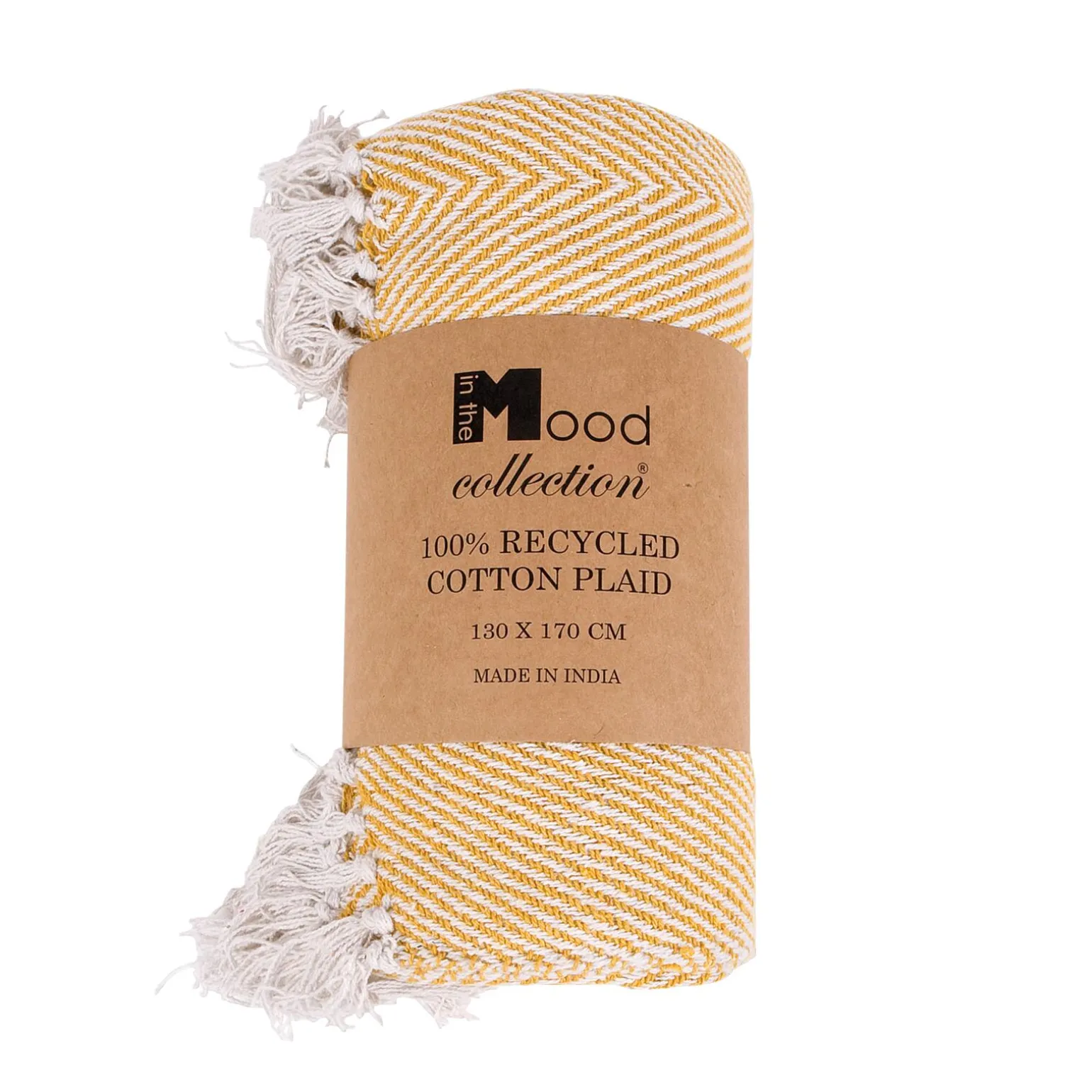 Plaid SAXA coloris curcuma - 4MURS