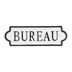Plaque métal ROOM SIGNS coloris noir - 4MURS