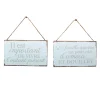 Plaque murale en bois L'INSTANT PRÉSENT coloris bleu - 4MURS