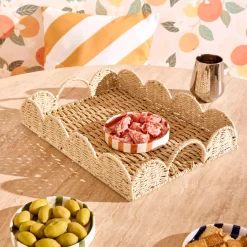 Plateau décoratif ONDULÉ coloris beige - 4MURS