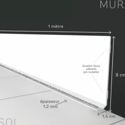 Plinthe déco RISING STARS coloris blanc - 4MURS