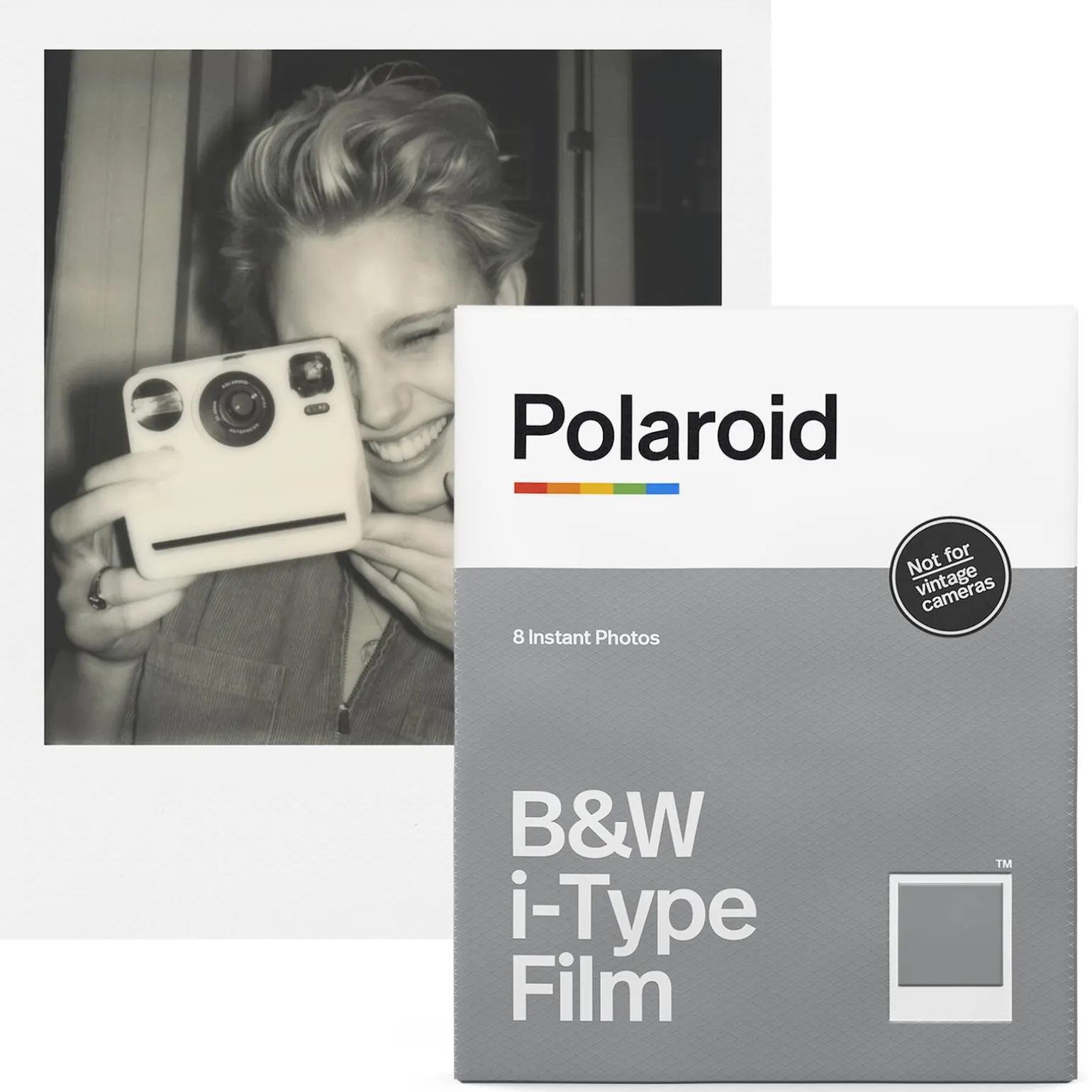 Polaroid Photographie B&W FILM X coloris blanc - 4MURS