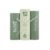 Present Time Horloge à poser BOOK coloris vert - 4MURS