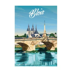 PRINTYMANIA Affiche BLOIS 30 x 40 cm - 4MURS