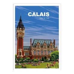 PRINTYMANIA Affiche CALAIS 30 x 40 cm - 4MURS