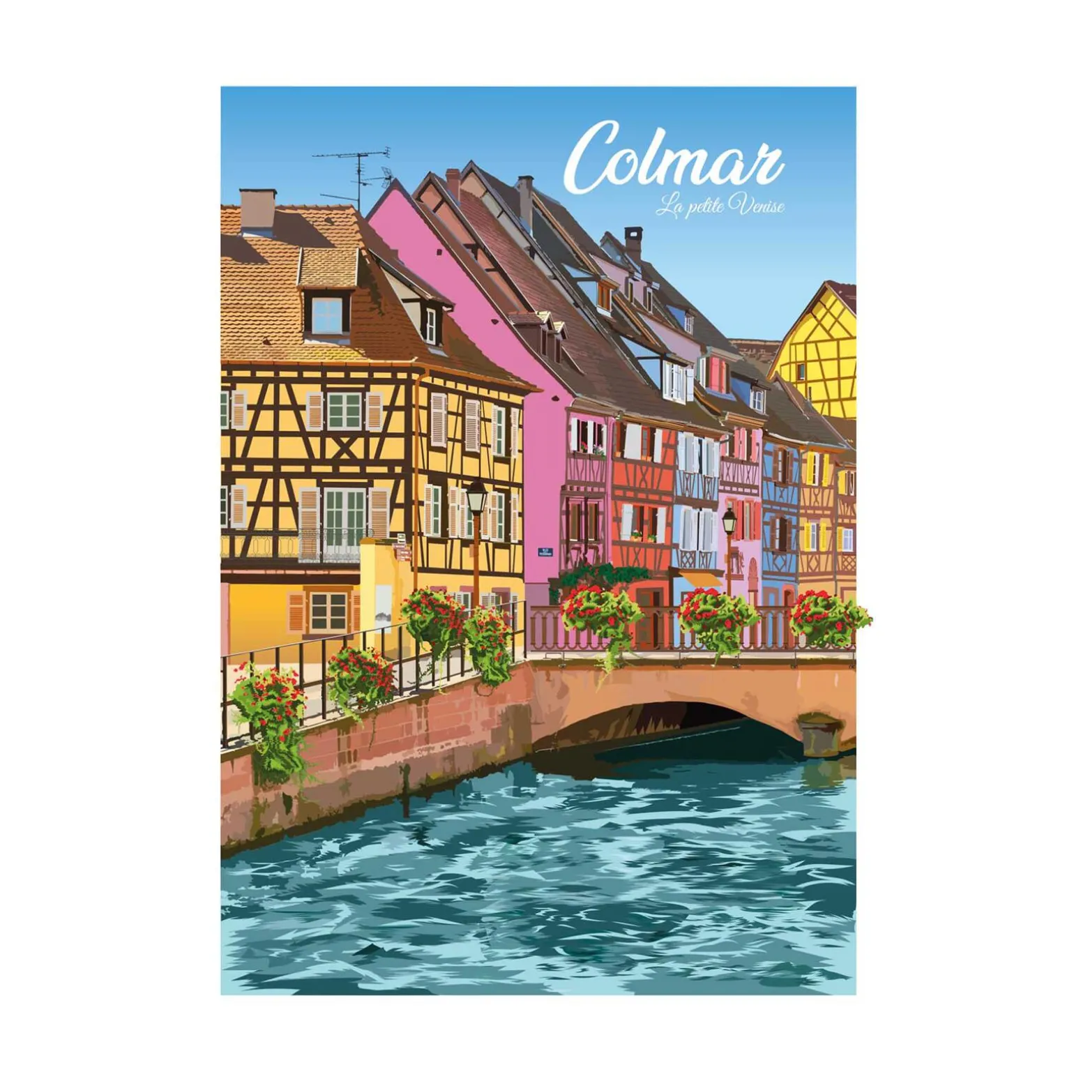 PRINTYMANIA Affiche COLMAR 30 x 40 cm - 4MURS