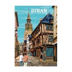 PRINTYMANIA Affiche DINAN 30 x 40 cm - 4MURS
