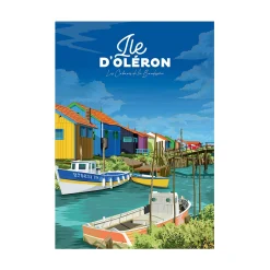 PRINTYMANIA Affiche ÎLE D'OLERON 30 x 40 cm - 4MURS