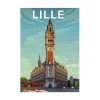 PRINTYMANIA Affiche LILLE 30 x 40 cm - 4MURS