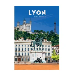 PRINTYMANIA Affiche LYON 30 x 40 cm - 4MURS